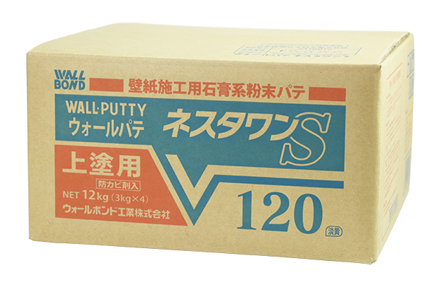 ウォールパテ ネスタワンS120　3Kg×4