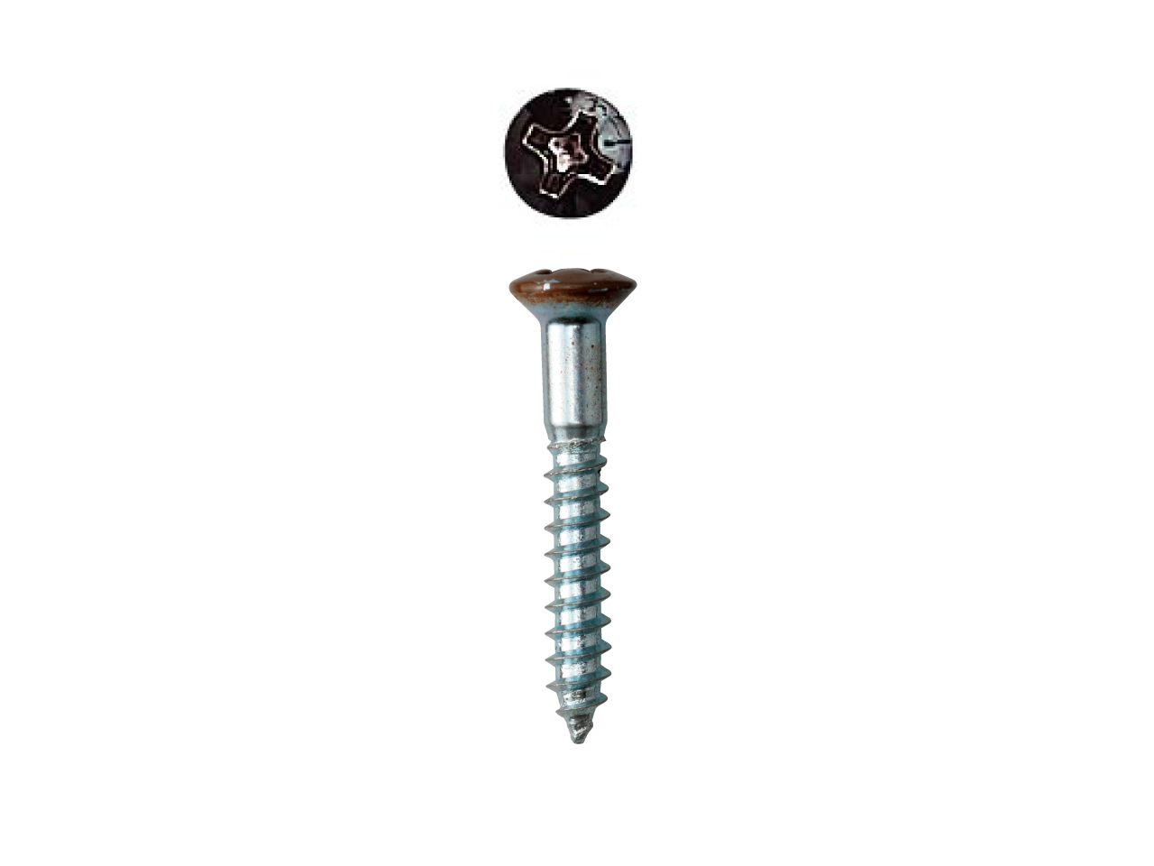 ビス 75-161-14 10本入 3.5×25mm ブラウン